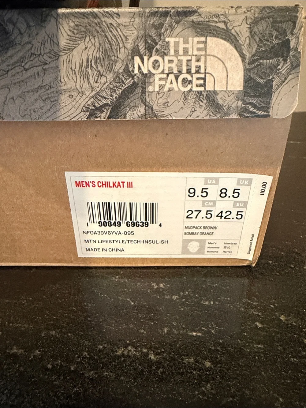 The North Face Men’s Chilkat 3 Brown & Black Waterproof Hiking Boots
